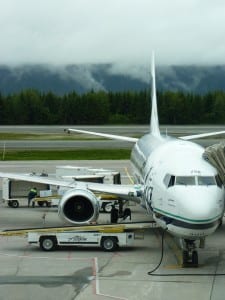 6-10-12 Alaska Airlines jet at Juneau Airport 2