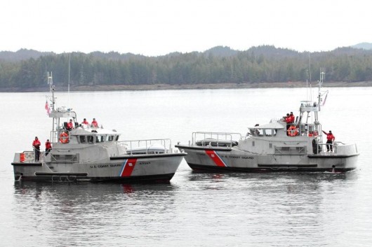 Station Ketchikan's 47-foot motor life boats are seen during Wednesday's SAR.