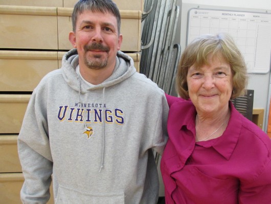 Kayhi basketball coach Eric Stockhausen and Diane Gubatayao of WISH led the push for Kayhi teams to teach Coaching Boys into Men.