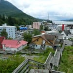 A view of Ketchikan from the top of the Edmonds Street stairs.