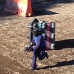 A member of the Blue Team rushes the field (photo credit Nathan Kuehl).