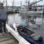 John Taussig kayaked to Ketchikan from Bellingham, Wash., to raise awareness and funds for multiple myeloma. (Photo by Leila Kheiry.